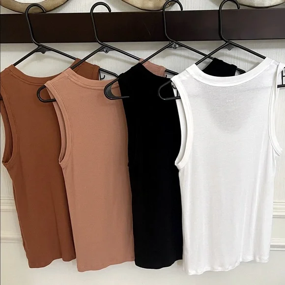 a new day Women's Tank Top Bundle - Rust, Tan, Black, White - Picture 5 of 5